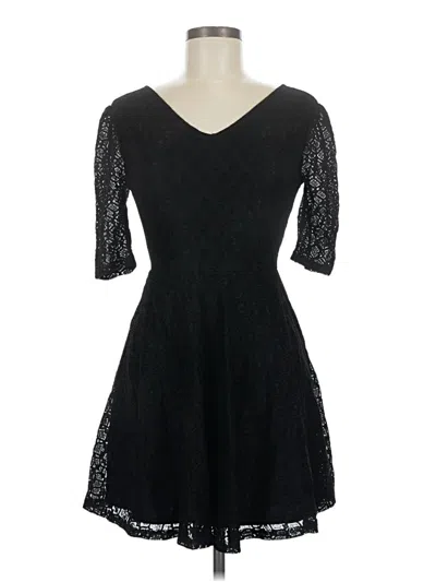 Pre-owned Love, Fire Cocktail Dress In Black