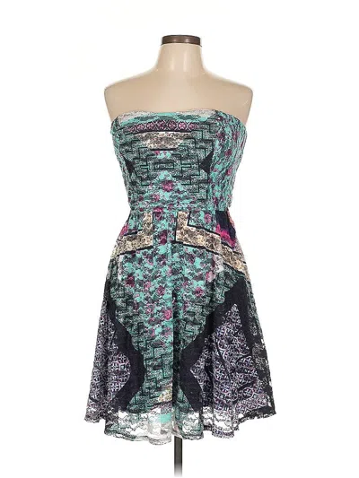 Love, Fire Cocktail Dress In Blue