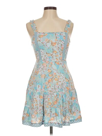 Pre-owned Love, Fire Cocktail Dress In Blue