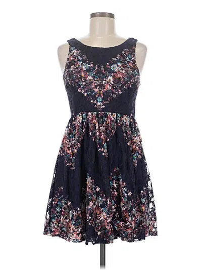 Pre-owned Love, Fire Cocktail Dress In Blue