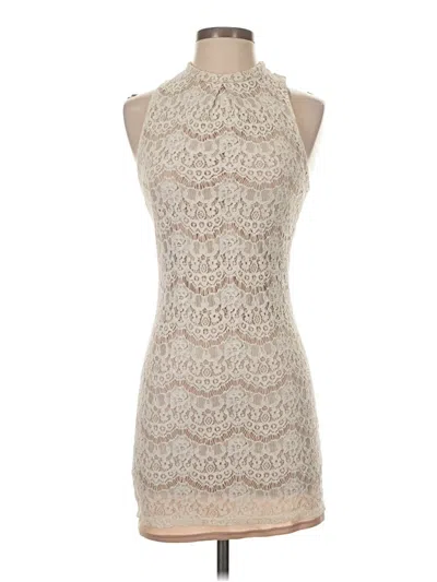 Pre-owned Love, Fire Cocktail Dress In Brown