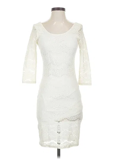 Pre-owned Love, Fire Cocktail Dress In Ivory
