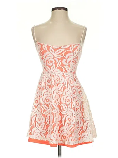 Pre-owned Love, Fire Cocktail Dress In Orange