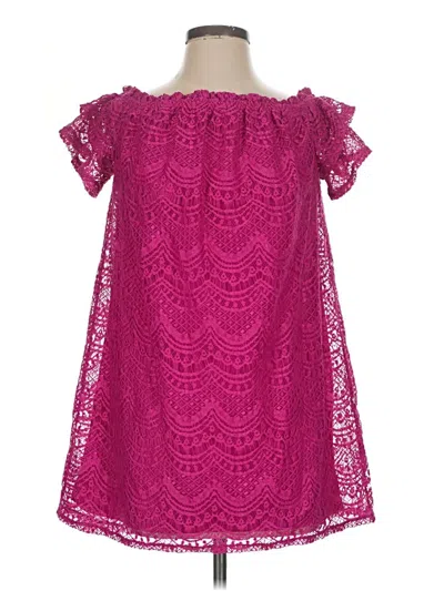 Pre-owned Love, Fire Cocktail Dress In Pink