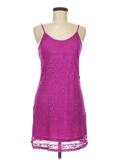 Pre-owned Love, Fire Cocktail Dress In Purple