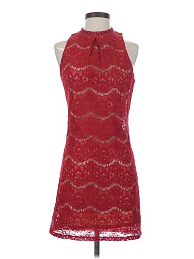 Pre-owned Love, Fire Cocktail Dress In Red
