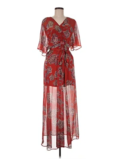 Pre-owned Love, Fire Cocktail Dress In Red