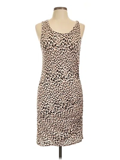 Pre-owned Love, Fire Cocktail Dress In Tan