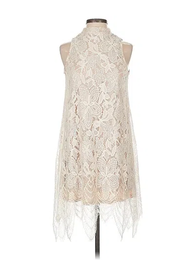 Pre-owned Love, Fire Cocktail Dress In White