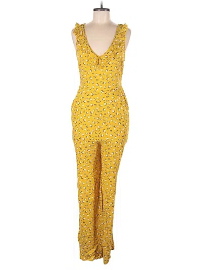 Pre-owned Love, Fire Jumpsuit In Yellow