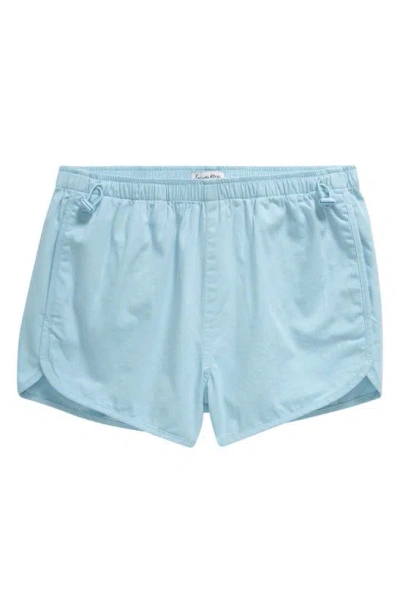 Love, Fire Kids' Parachute Shorts In Aquamarine