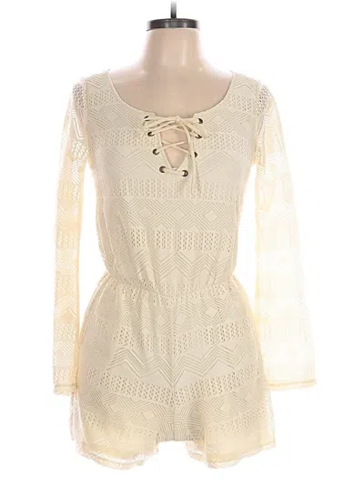 Pre-owned Love, Fire Romper In Ivory