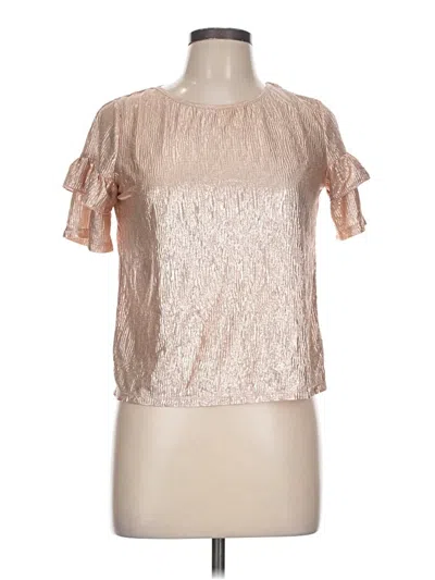 Pre-owned Love, Fire Short Sleeve Blouse In Silver