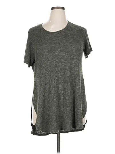 Pre-owned Love, Fire Short Sleeve Top Green Crew Neck Tops