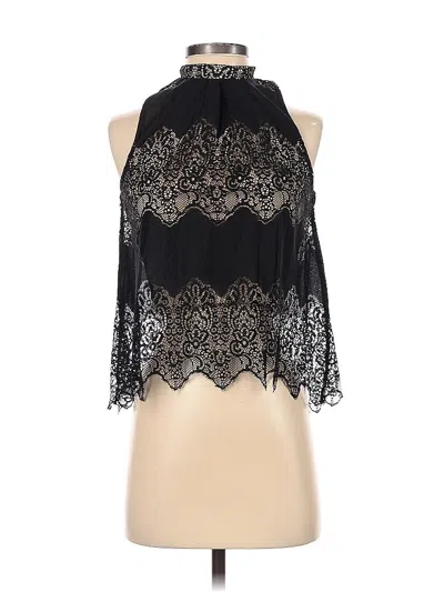 Pre-owned Love, Fire Sleeveless Blouse In Black