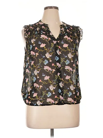 Pre-owned Love, Fire Sleeveless Blouse In Black