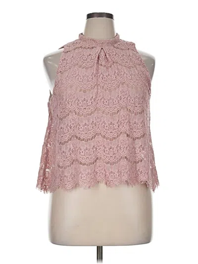 Pre-owned Love, Fire Sleeveless Blouse In Pink