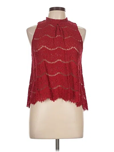 Pre-owned Love, Fire Sleeveless Blouse In Red