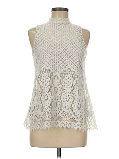 Pre-owned Love, Fire Sleeveless Blouse In White