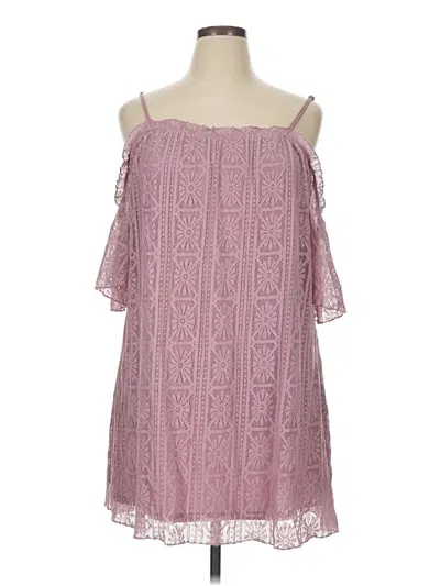 Pre-owned Love, Fire Sleeveless Top Pink Cold Shoulder Neckline Tops
