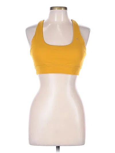Pre-owned Love Fitness Sports Bra In Yellow