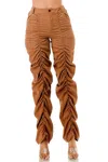 Love Highlight High-waist Ruched Pants - Plus In Brown In Brown