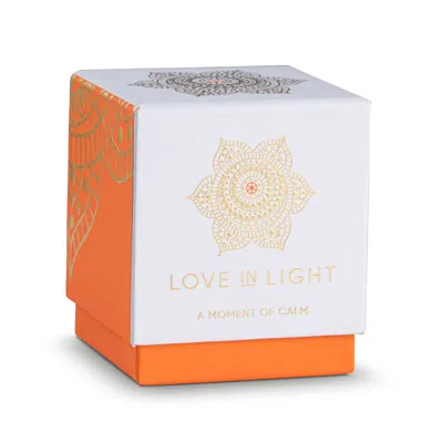 Love In Light Yellow / Orange Sacral Chakra Candle  -  Clary Sage, Elemi, Neroli, Ylang Ylang.
