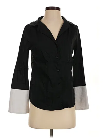 Pre-owned Love J 3/4 Sleeve Blouse In Black