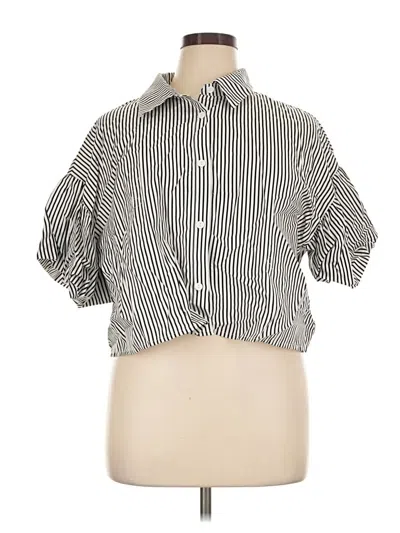 Pre-owned Love J 3/4 Sleeve Blouse In Black