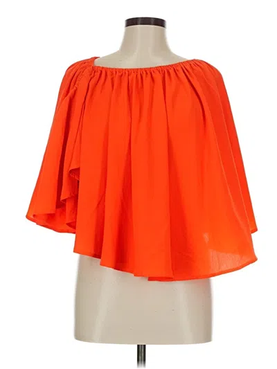 Pre-owned Love J 3/4 Sleeve Blouse In Orange
