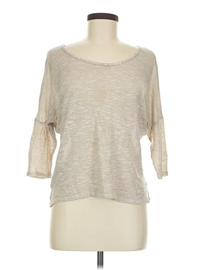 Pre-owned Love J 3/4 Sleeve T-shirt In White