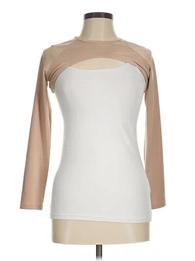 Pre-owned Love J 3/4 Sleeve T-shirt In White