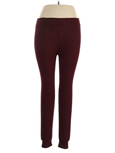 Pre-owned Love J Active Pants In Burgundy