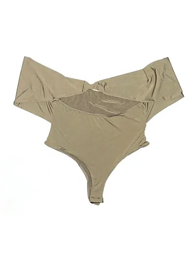Pre-owned Love J Bodysuit In Tan
