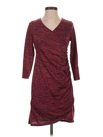 Pre-owned Love J Casual Dress In Burgundy
