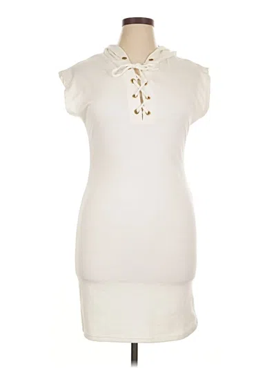 Pre-owned Love J Casual Dress In Ivory