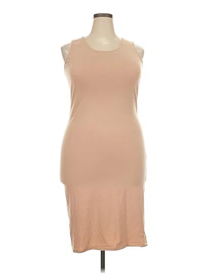 Pre-owned Love J Casual Dress In Tan