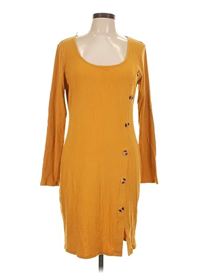Pre-owned Love J Casual Dress In Yellow