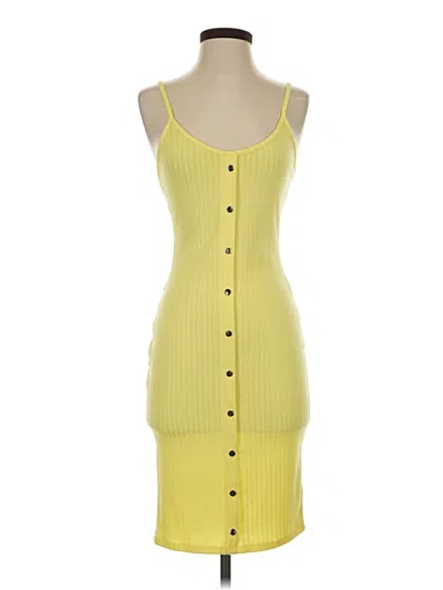 Pre-owned Love J Casual Dress In Yellow