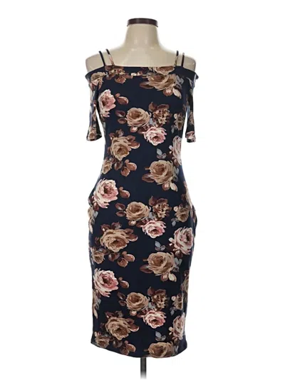 Pre-owned Love J Cocktail Dress In Brown