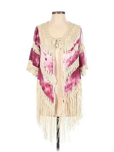 Pre-owned Love J Kimono In Pink