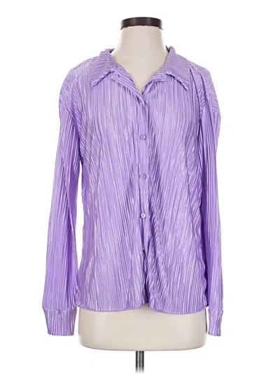 Pre-owned Love J Long Sleeve Blouse In Purple
