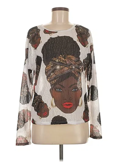 Pre-owned Love J Long Sleeve T-shirt In Silver