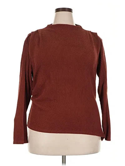 Pre-owned Love J Long Sleeve Turtleneck In Brown