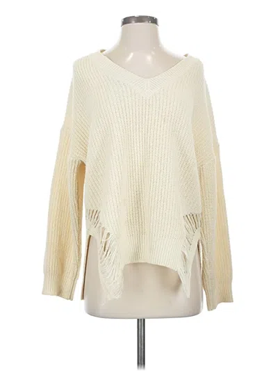 Pre-owned Love J Pullover Sweater In White