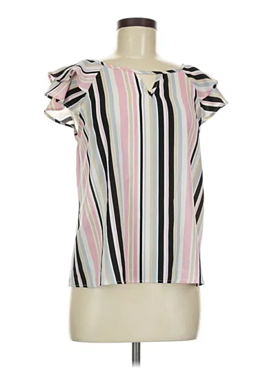 Pre-owned Love J Short Sleeve Blouse In Pink
