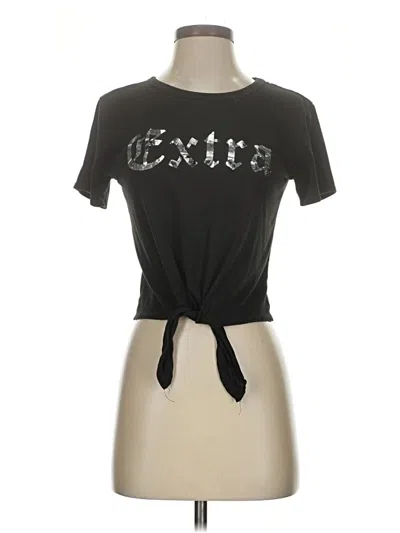 Pre-owned Love J Short Sleeve Top Black Keyhole Neckline Tops