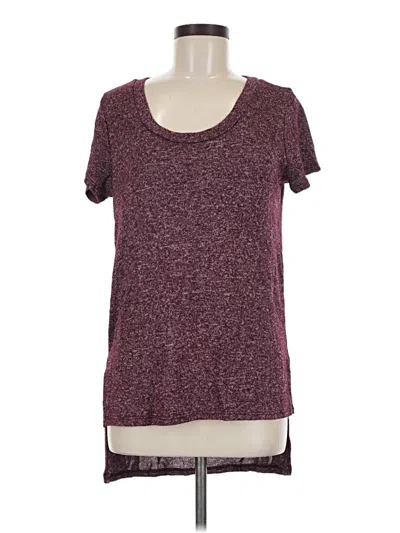 Pre-owned Love J Short Sleeve T-shirt In Burgundy