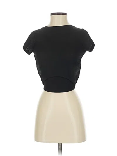 Pre-owned Love J Short Sleeve Turtleneck In Black