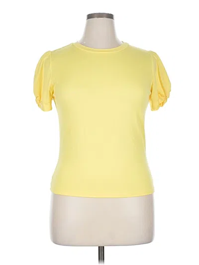 Pre-owned Love J Short Sleeve Turtleneck In Yellow